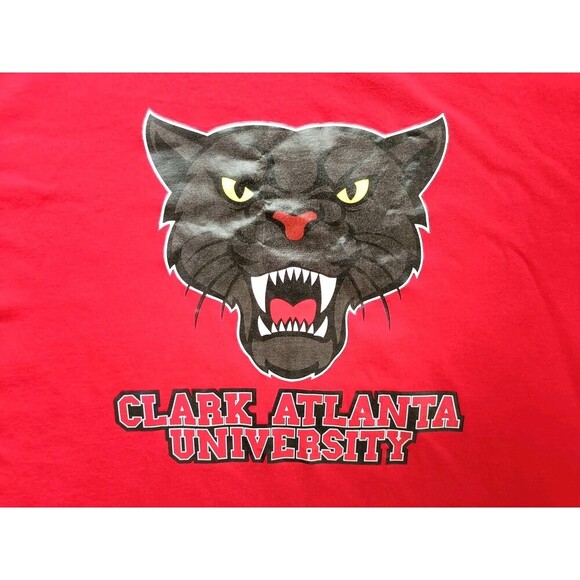 Clark University T-Shirt Men's Large Red Short Sleeve - Picture 2 of 6